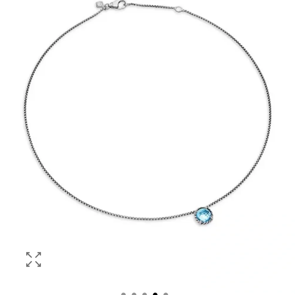 David Yurman Châtelaine® Pendant Necklace with Blue Topaz - Picture 4 of 7
